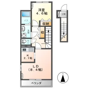 CASTOR(カストル)【2階】の間取り