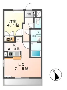 ラ メゾン デ ショコラ【2階】の間取り