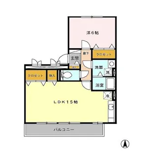 みどりのエアリー N【3階】の間取り