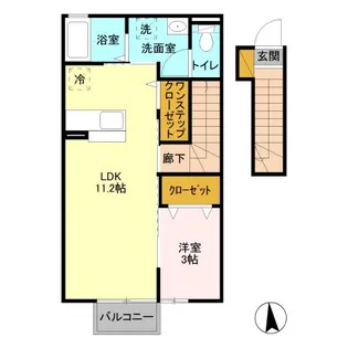 きらら 四番館【2階】の間取り