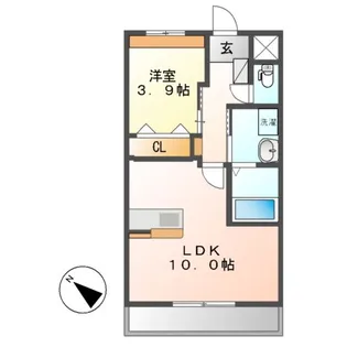 ELEANOR(エレノア)【3階】の間取り