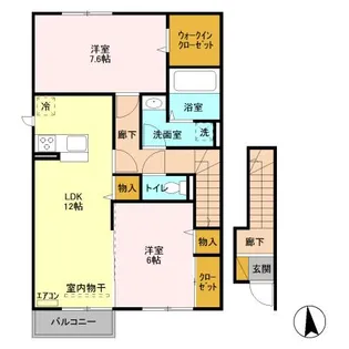 エルクルーズ【2階】の間取り