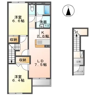GREEN GARDEN(グリーン ガーデン)【2階】の間取り