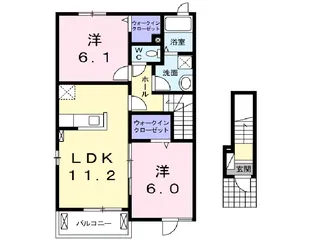 アーブル リビィエール【2階】の間取り