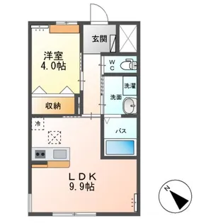 アヴェニール陽向Ⅱ【1階】の間取り