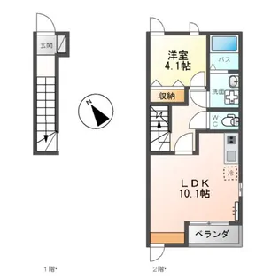 GRANDE AMI(グランデ アミ)【2階】の間取り