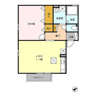 ボヌール ABCDE【1階】の間取り