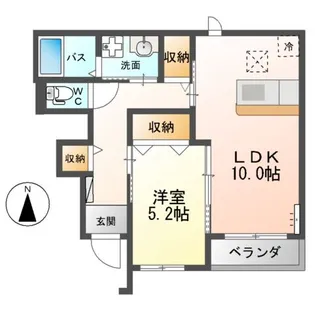 クラーヴォ【1階】の間取り