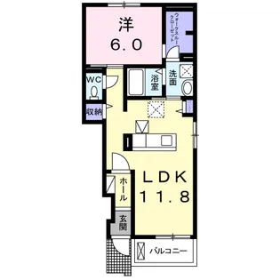 ベレッツァⅠ【1階】の間取り
