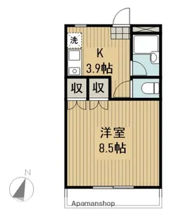 ヴィルカーサ取手【2階】の間取り