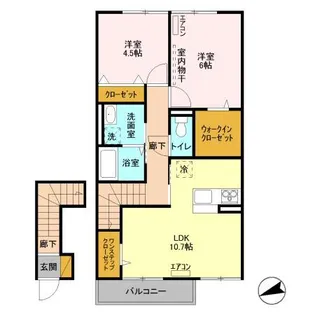 グリーンヴィレッジ【2階】の間取り