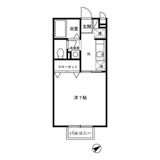 タウン・コート槐(KAI)【2階】の間取り