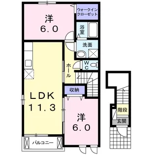 プラナス A【2階】の間取り