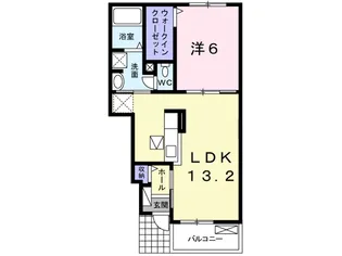 コンフォーティア【1階】の間取り