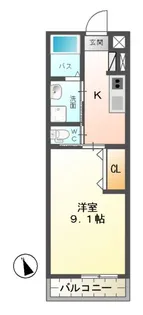 サンモール【1階】の間取り
