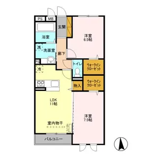 ゼピュロス学園の森 M【3階】の間取り