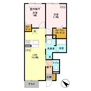 ユーミー【1階】の間取り