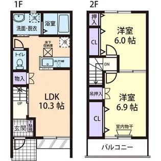 LIEN CLAIR【2階】の間取り