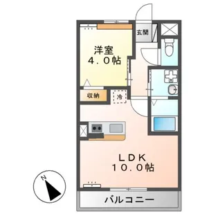 エトワールA【2階】の間取り