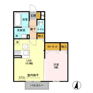 ALWAYS FRIENDLY学園の森【1階】の間取り