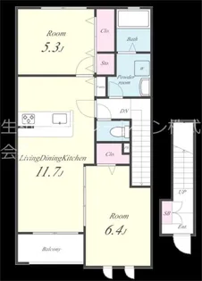メゾン・エクレール【2階】の間取り