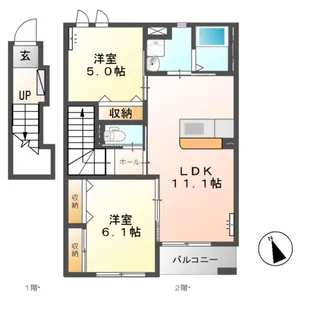 TOMMY RESIDENCEⅡ(トミーレジデンスツー)【2階】の間取り