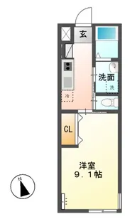 フランシーズ【2階】の間取り