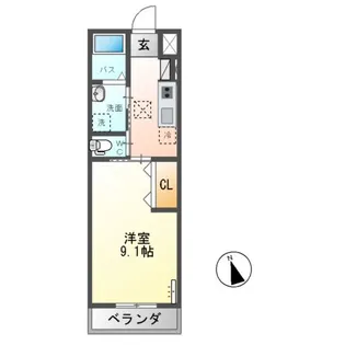フランシーズ【1階】の間取り