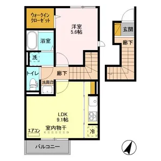 シティパル流星台【2階】の間取り