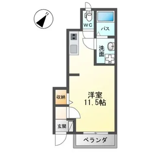 レヴァータ・パレ【1階】の間取り