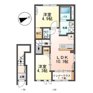 EXCELLENT PALACE【2階】の間取り