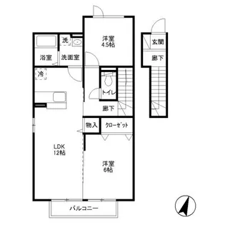 フォレストヒルズ【2階】の間取り