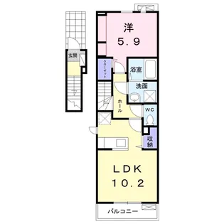 コーシンアール A【2階】の間取り