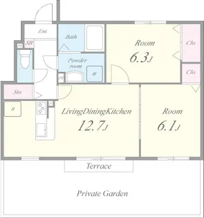 グラン・メゾン【1階】の間取り