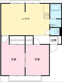 サンライフ桜 C【201号室号室】の間取り