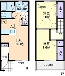 ハイトスコーポ【2階】の間取り