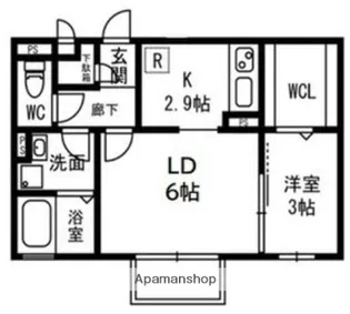 プレミールハイム【2階】の間取り