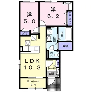 セレッソ花畑Ⅶ【1階】の間取り