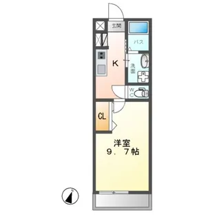 ブリッサ陣場【1階】の間取り