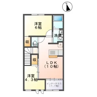 グラティテュード.T【2階】の間取り
