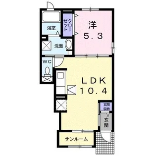 アストレア【1階】の間取り