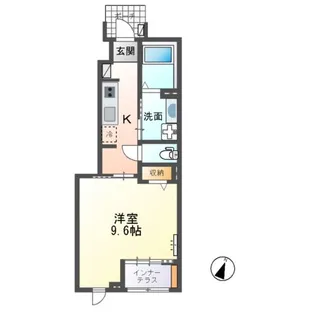 アベールS【1階】の間取り