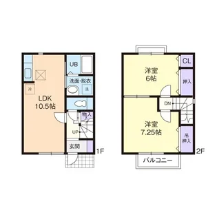 エクセレント・下妻 II【103号室】の間取り