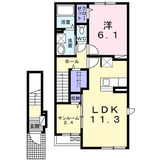 ドルチェ ビータ【2階】の間取り