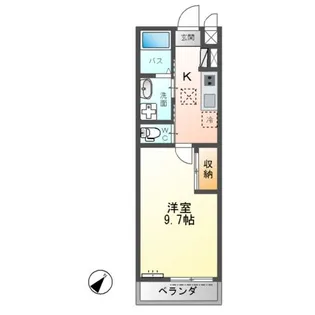 REIZEN Ⅱ(ライツェン ツヴァイ)【2階】の間取り