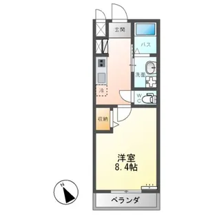 ウィンドヒルB【2階】の間取り
