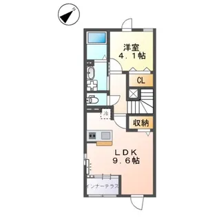 アリュール阿見【2階】の間取り