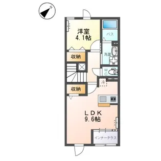 アリュール阿見【2階】の間取り