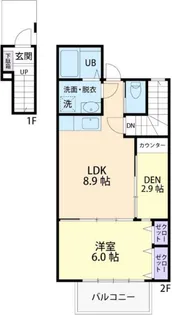 グリーンテラス(GREEN TERRACE) A【2階】の間取り