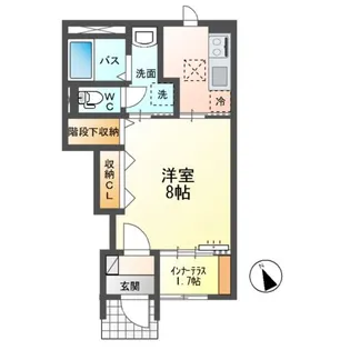 グランメリーⅡ【1階】の間取り